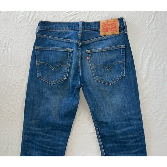 Levi's 514 Slim Straight Stretch Denim Jeans. Medium Wash, Men's 30X30. GUC!! - Picture 8 of 9